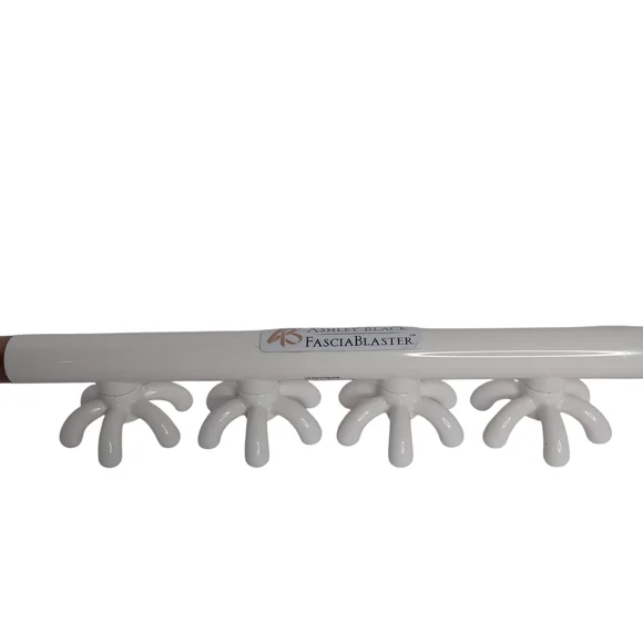 ASHLEY BLACK FASCIA BLASTER GOLD AND WHITE MANUAL MASSAGE TOOL LENGTH IS 21.5